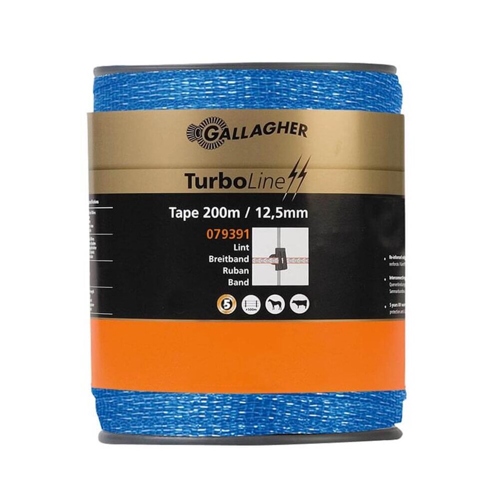 Gallagher Weidezaunband TurboLine 12,5 mm in blau (200 m)